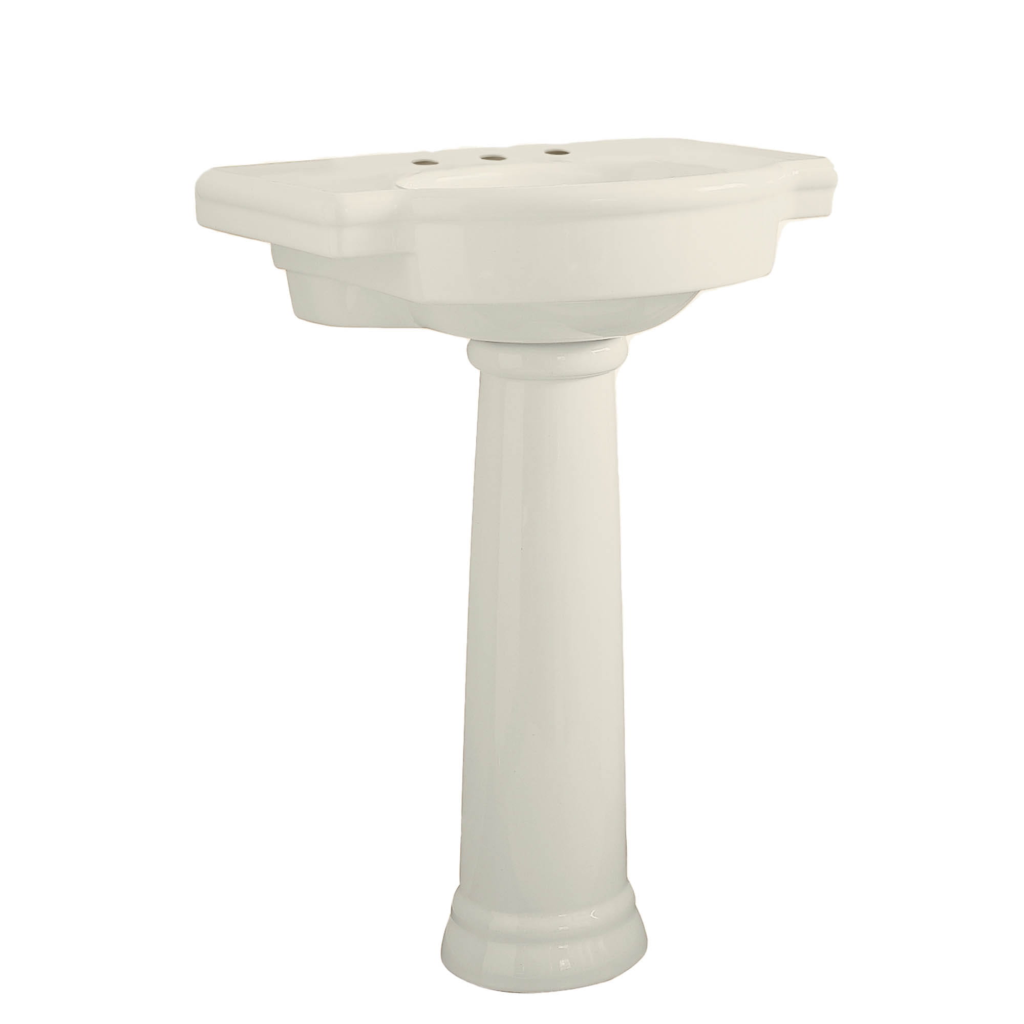 Retrospect 8 Inch Widespread Pedestal Sink Top and Leg Combination LINEN
